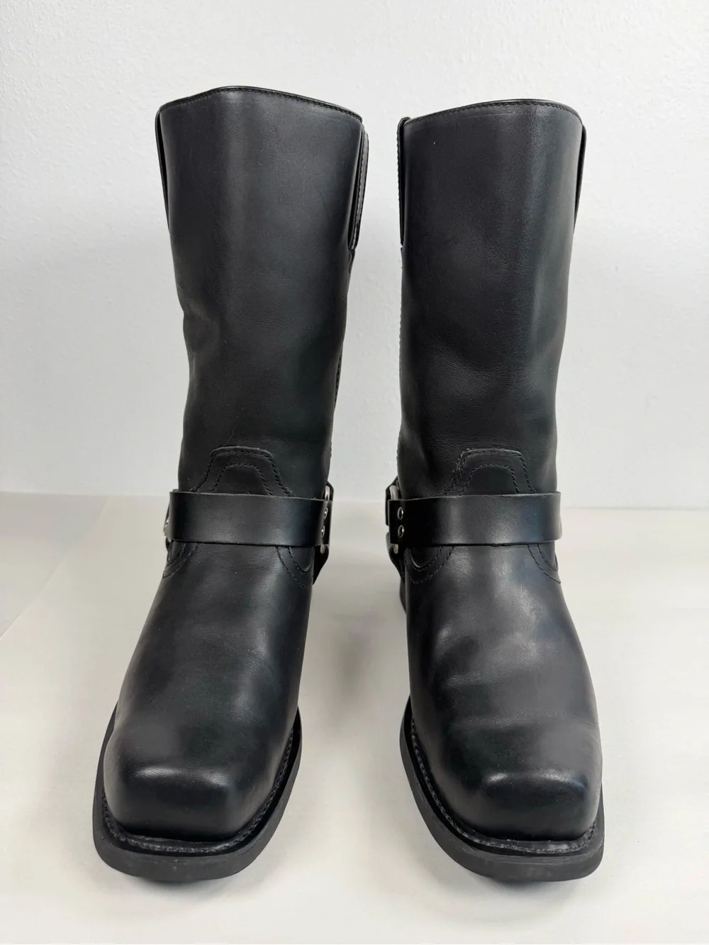 Men’s Guide Gear Harness Boots Size 10 D Motorcycle Square Toe Black Boots